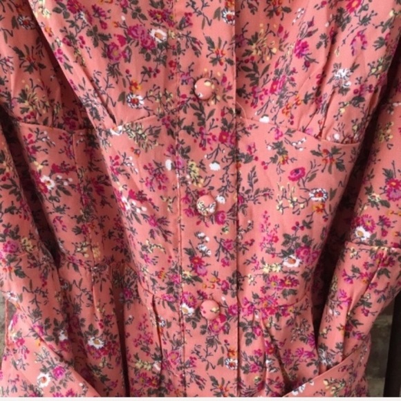 J. Crew button dress midi ruffle hem 6 NWT - Picture 7 of 10